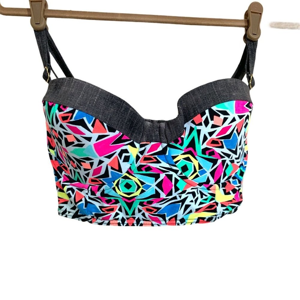 Coco Rave Demi Bra Under Wire Bikini Top Medium
